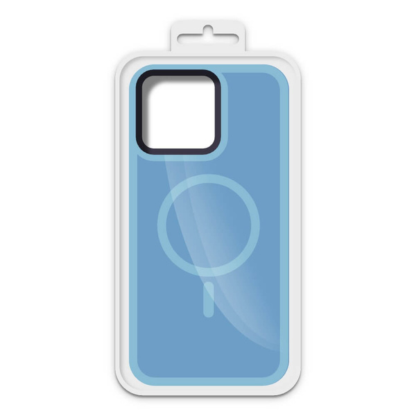 ETUI MAT MAGSAFE APPLE DO IPHONE 15 PLUS NIEBIESKI BOX