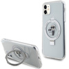 Etui Karl Lagerfeld Ring Stand Karl&Choupettte MagSafe do iPhone 11 / Xr - białe
