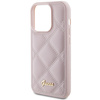 Guess GUHCP15XPSQSQSP iPhone 15 Pro Max 6.7" różowy/pink hardcase Quilted Metal Logo
