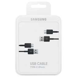 Samsung USB C cable 480Mbps 5A 1.5m (EP-DG930MBEGWW) - black (set of 2)
