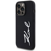 Etui Karl Lagerfeld Silicone Metal        Script Logo do iPhone 14 Pro czarny