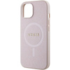 Guess GUHMP15MPSAHMCP iPhone 15 Plus / 14 Plus 6.7" różowy/pink hardcase Saffiano MagSafe