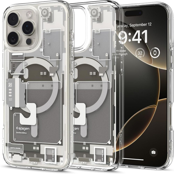 Spigen Ultra Hybrid Mag case with MagSafe Zero One for iPhone 16 Pro Max - titanium