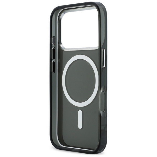 Etui Karl Lagerfeld IML Karl & Choupette Peekaboo Logo MagSafe do iPhone 17 Pro Max czarny