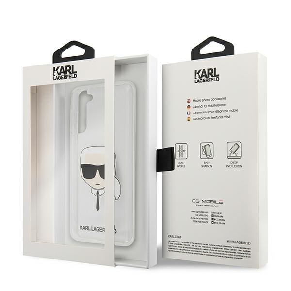 KARL LAGERFELD KLHCS21SKTR S21 G991 HARDCASE TRANSPARENT KARL`S HEAD