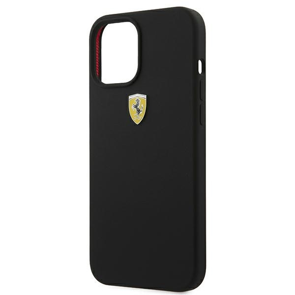 Ferrari FESSIHCP12LBK iPhone 12 Pro Max 6.7" black/black hardcase On Track Silicone