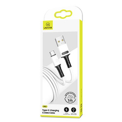 USAMS KABEL U52 USB-C 2A FAST CHARGE 1M BIAŁY /WHITE SJ436USB01 (US-SJ436)