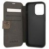 Guess GUBKP13X4GMGBR iPhone 13 Pro Max6,7" brązowy/brown book 4G Big Metal Logo