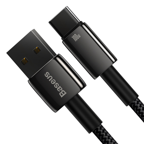 Baseus kabel Tungsten USB - USB-C 2,0m czarny 100W