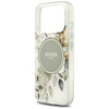 Etui Guess IML Flower & Tonal Circle MagSafe do iPhone 17 Pro zielony