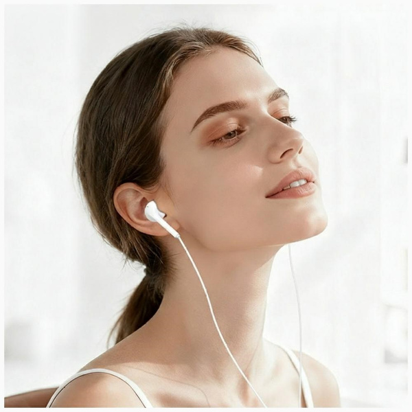 Słuchawki stereo USAMS EP-50 USB-C 1.2m  biały