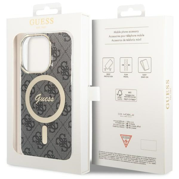 Guess GUHMP14LH4STK iPhone 14 Pro 6.1"czarny/black hardcase 4G MagSafe