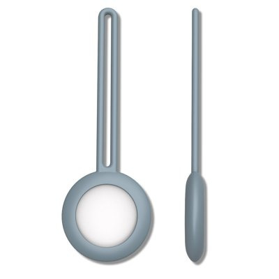 SILIKONOWE ELASTYCZNE ETUI BRELOK ZAWIESZKA DO LOKALIZATORA APPLE AIRTAG NIEBIESKI