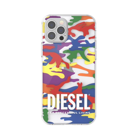 DIESEL CLEAR CASE  PRIDE CAMO AOP IPHONE XR WIELOBARWNY