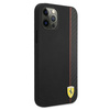 Ferrari FESAXHCP12MBK iPhone 12/12 Pro 6,1" czarny/black hardcase On Track Carbon Stripe