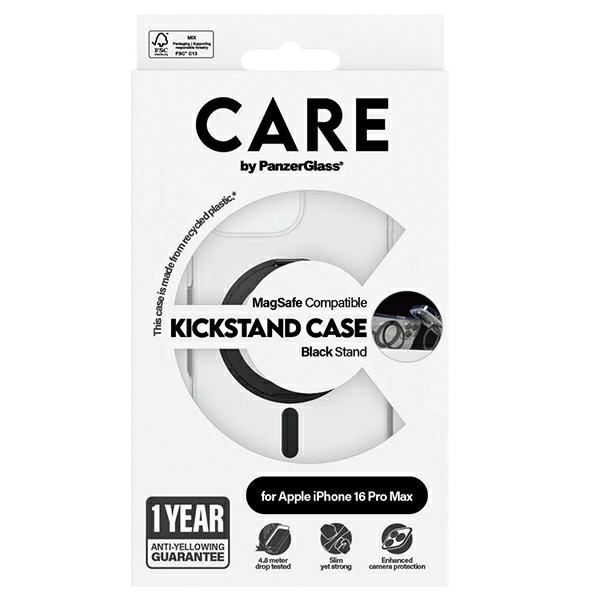 CARE by PanzerGlass Feature Kickstand Case iPhone 16 Pro Max 6,9" czarny/black MagSafe 1324