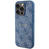 Guess GUHMP14LG4GFRB iPhone 14 Pro 6.1" niebieski/blue hardcase 4G Collection Leather Metal Logo MagSafe