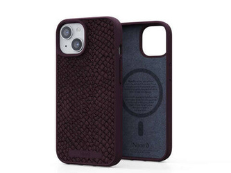 Njord "Salmon Leather MagSafe" Cover for Apple iPhone 15 Plus, rust