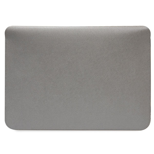 Pokrowiec Karl Lagerfeld Saffiano Karl&Choupette na laptopa 16" - srebrny