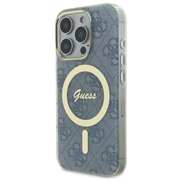 Guess GUHMP16XH4STB iPhone 16 Pro Max6.9" niebieski/blue hardcase IML 4G MagSafe