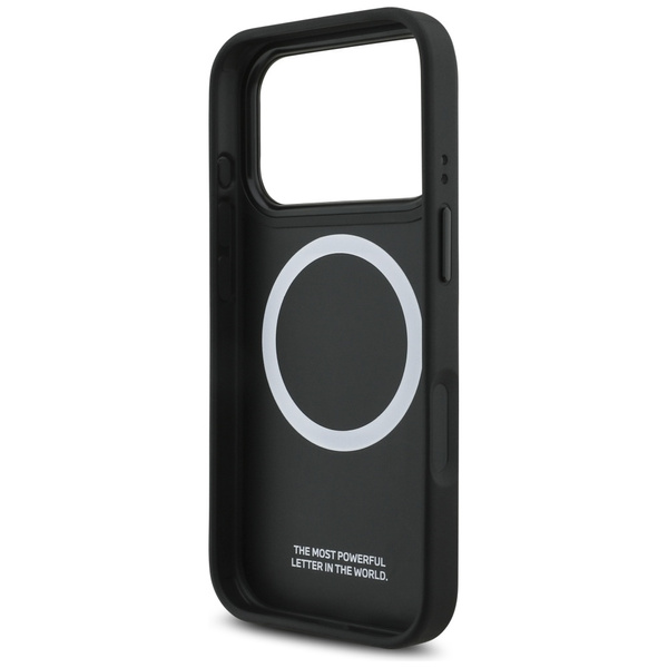 Etui BMW M Tricolor Metal Logo MagSafe   do iPhone 17 Pro czarny