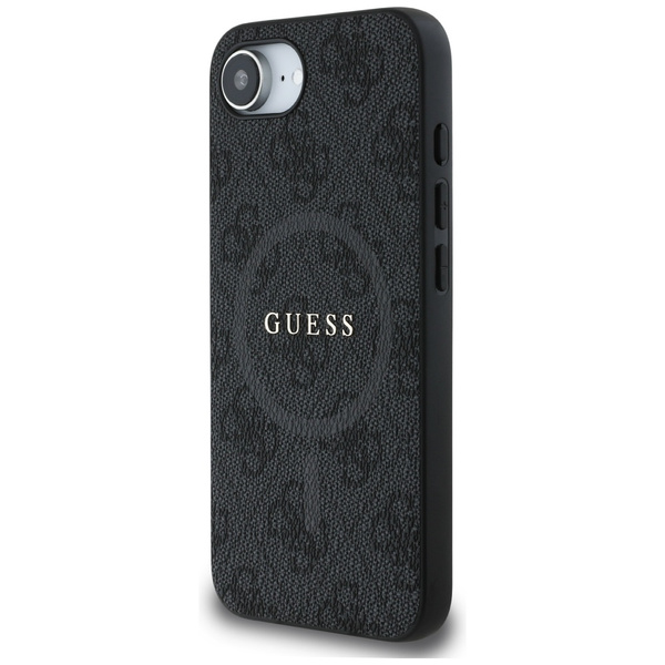 Etui Guess 4G Ring Classic Logo MagSafe  do iPhone 16e czarny