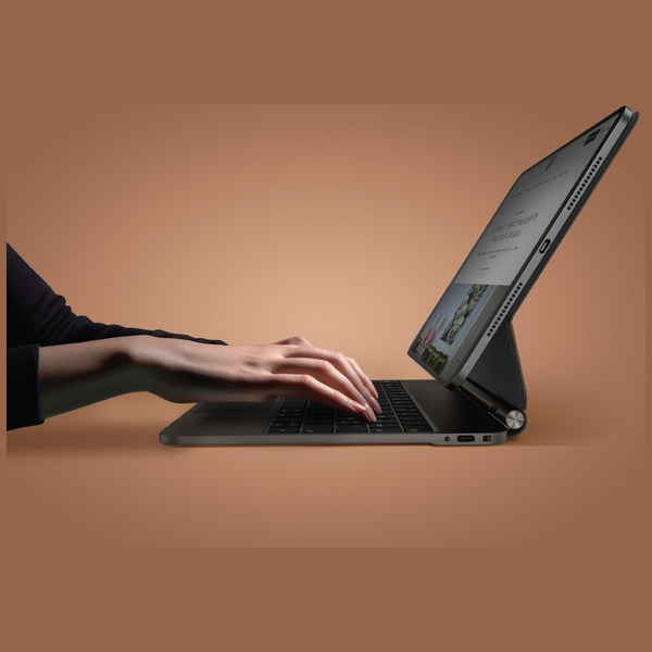 Etui UNIQ Venno Pro Magnetic Smart       z klawiaturą do iPad Pro 11" M4 caramel
