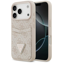 Etui Guess 4G Double Card Triangle do    iPhone 17 Pro różowy