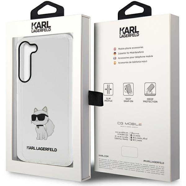 Etui Karl Lagerfeld Ikonik Choupette na Samsung Galaxy S23+ - przezroczyste