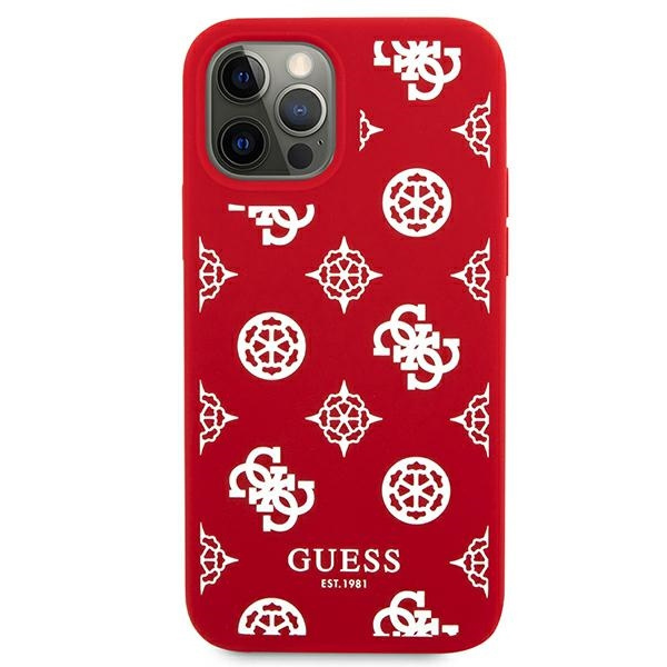 Guess GUHCP12LLSPEWRE iPhone 12 Pro Max6,7" czerwony/red hard case Peony Collection