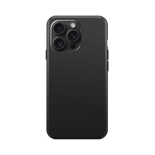 XQISIT NP SILICONE CASE ANTI BAC, RECYCLED FOR IPHONE 15 PRO MAX BLACK