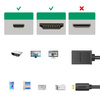 UGREEN CABLE ADAPTER CABLE HDMI ADAPTER - MICRO HDMI 19 PIN 20CM BLACK (20134)