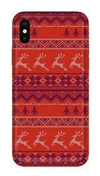 CASEGADGET CASE OVERPRINT RED RENIFERS IPHONE X