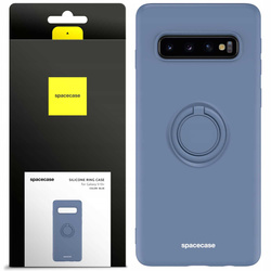 Spacecase Etui Silicone Ring Galaxy S10+ blue
