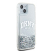 DKNY DKHCP15SLBNAET iPhone 15 / 14 / 136.1" biały/white hardcase Liquid Glitter Big Logo