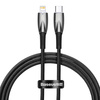 BASEUS GLIMMER SERIES FAST CHARGING CABLE USB-C - LIGHTNING 480MB/S PD 20W 1M BLACK