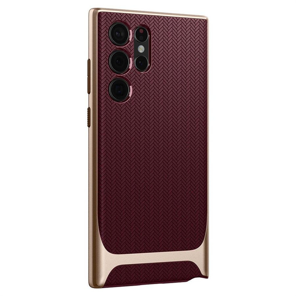 Etui Spigen Neo Hybrid na Samsung Galaxy S22 Ultra - burgundowe