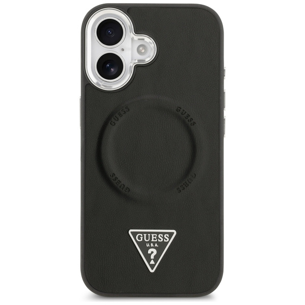 Etui Guess Triangle Logo MagSafe do      iPhone 17 czarny