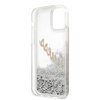 Guess GUHCP12LGLVSSI iPhone 12 Pro Max6,7" srebrny/silver hardcase Glitter Vintage Script