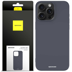 Spacecase Etui Silicone Case iPhone 15 Pro Max black