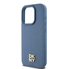 DKNY DKHMP15LPSHRPSB iPhone 15 Pro6.1" niebieski/blue hardcase Leather Monogram Pattern Metal Logo MagSafe
