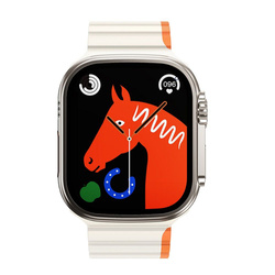 Pasek do Apple Watch Hoco magnetyczny silikon 38 / 40 / 41 mm AS102 gwiezdny z pomarańczowym
