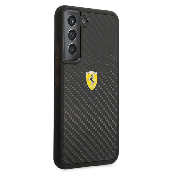 Etui Ferrari On Track Real Carbon na Samsung Galaxy S22 - czarne