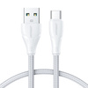 JOYROOM USB CABLE - USB C 3A SURPASS SERIES FOR FAST CHARGING AND DATA TRANSFER 1.2 M WHITE (S-UC027A11)