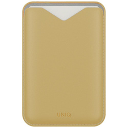 Magnetyczny portfel UNIQ Lyden Evo       stojak na telefon żółty