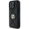 DKNY DKHCP16LPQDSLK iPhone 16 Pro 6.3"czarny/black Quilted Stack Logo