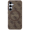 Guess GUHMS24SG4GFRW S24 S921 brązowy/brown hardcase 4G Collection Leather Metal Logo MagSafe