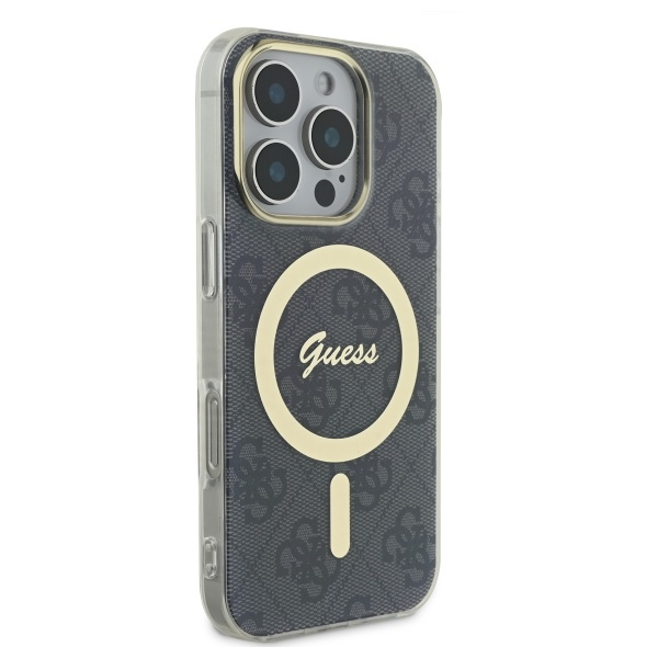 Guess GUHMP16LH4STK iPhone 16 Pro6.3" czarny/black hardcase IML 4G MagSafe