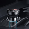BASEUS CAR CHARGER 2X USB 4.8A 24W WITH LCD GRAY (CCBX-0G)