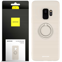 Spacecase Etui Silicone Ring Galaxy S9 bone